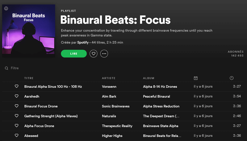Binaural Beats : Focus