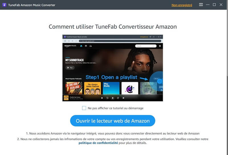 Amazon Music Converter Welcome Page