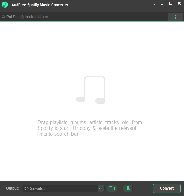  Installer AudFree Spotify Music Converter 