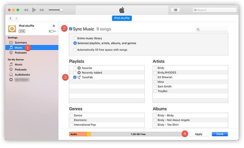 Synchroniser les musiques Apple Music avec iTunes