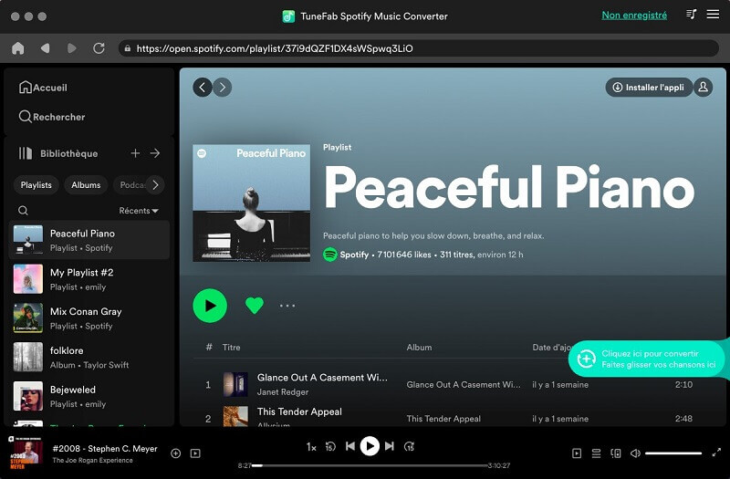 Connectez-vous au compte Spotify