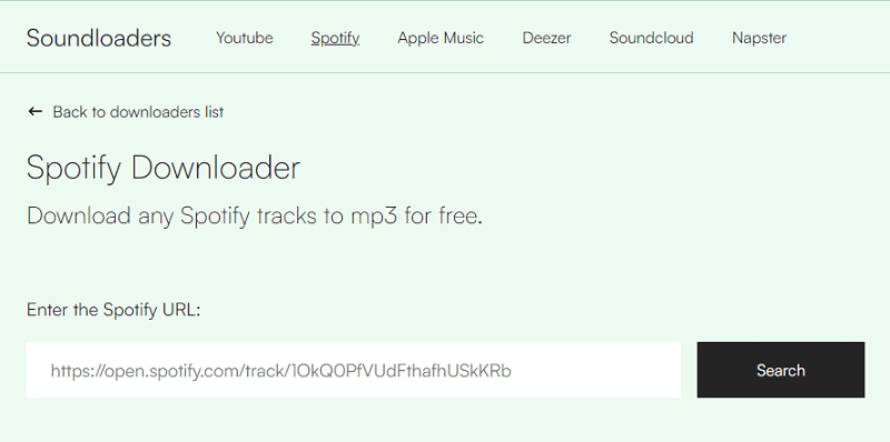 Soundloader Spotify Downloader