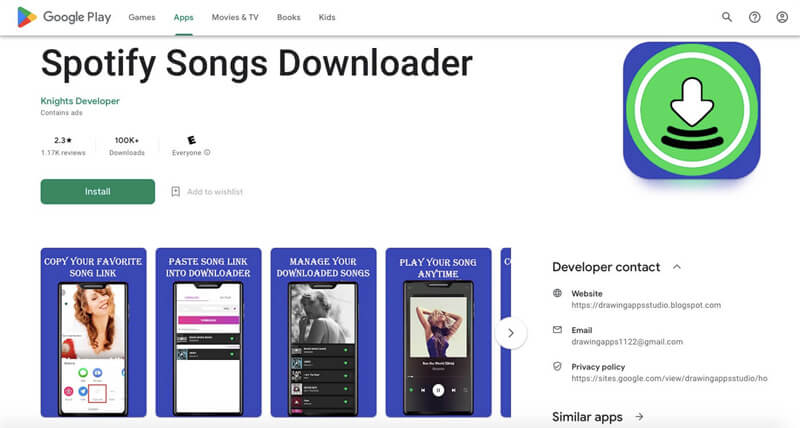 Spotify Songs Downloader