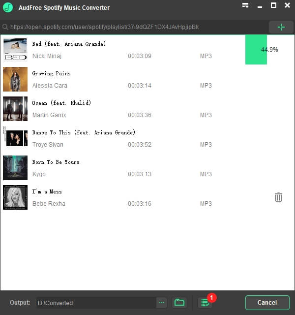  Convertir les fichiers audios Spotify en MP3 
